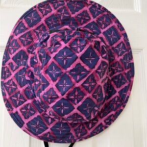 Patagonia Pink and Purple Patterned Sun protection Bucket Hat